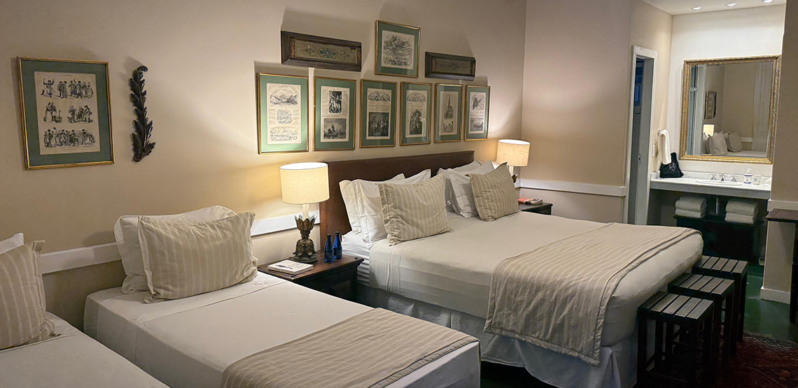 Suíte Vila Hípica - Detalhes da decoração e mobiliário