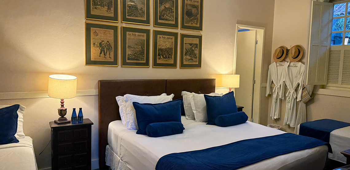 Suíte Vila Hípica - Detalhes decorativos da era imperial